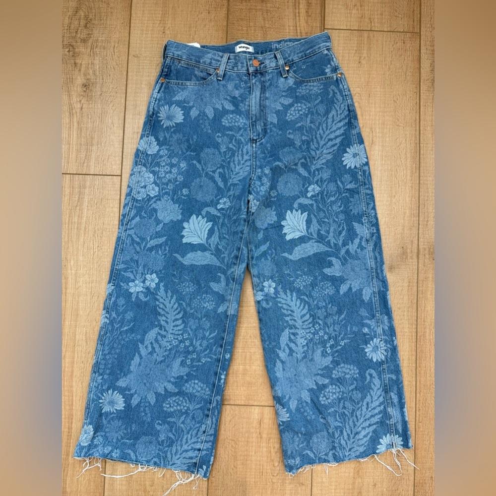 Floral wrangler x free people Jeans